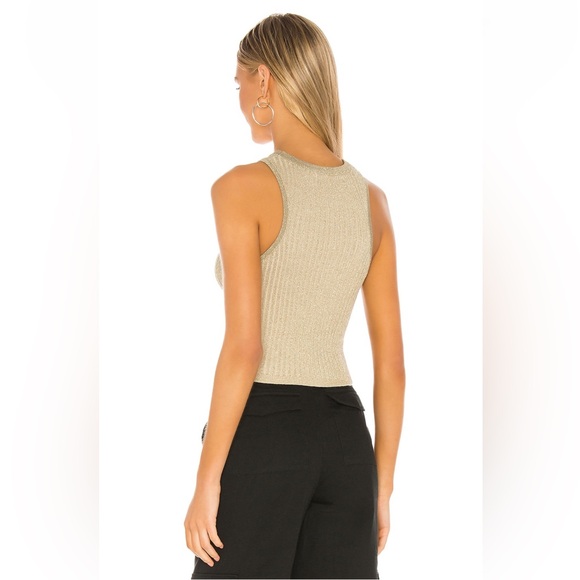 Superdown - Sonya Rib Sweater Tank in Gold - Picture 5 of 8